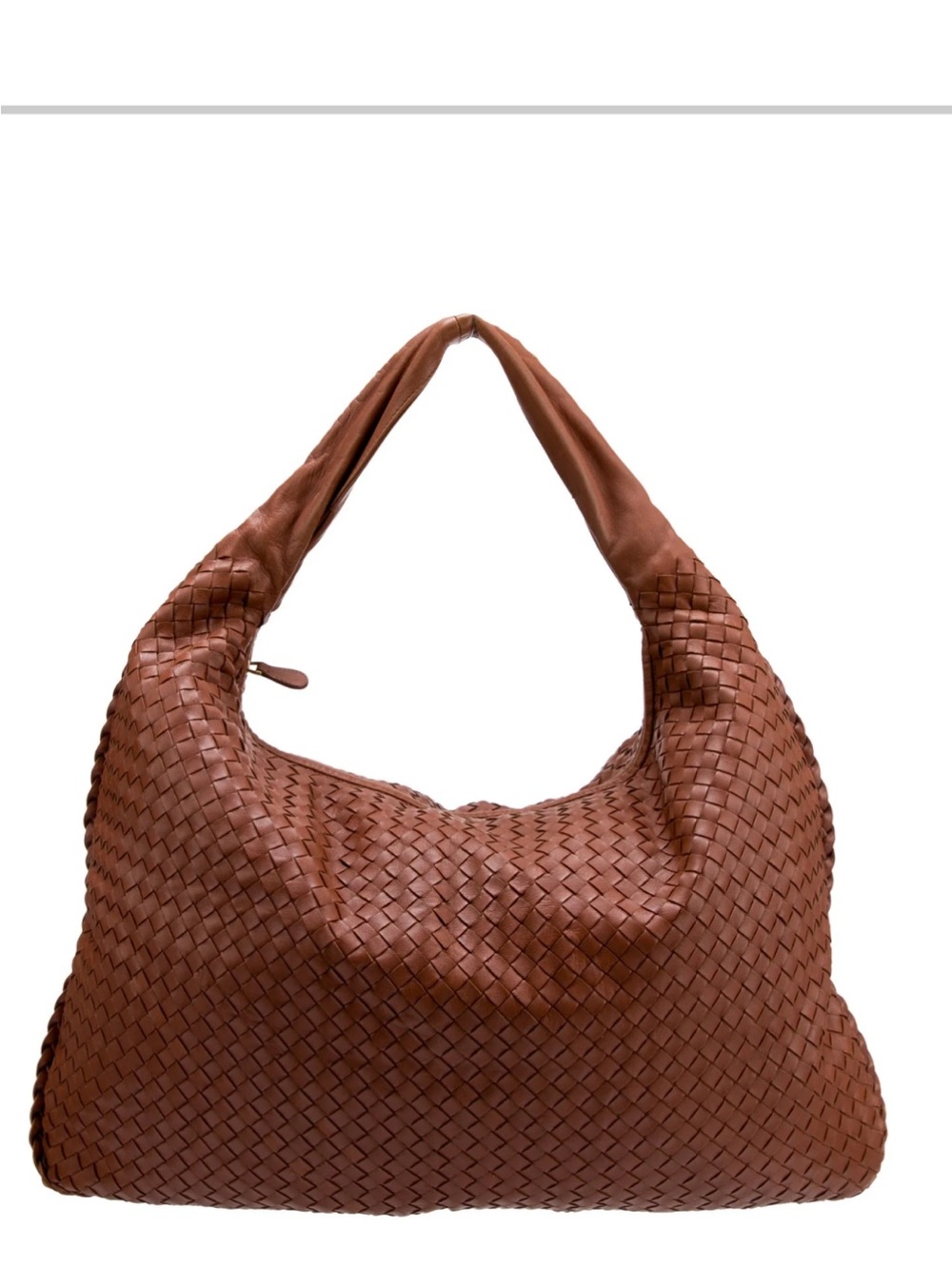 Bottega veneta maxi Woven Leather Hobo Bag - Brown